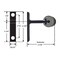 Quiet Glide Black Vertical Roller Bracket QG.201.08 - alternate 2